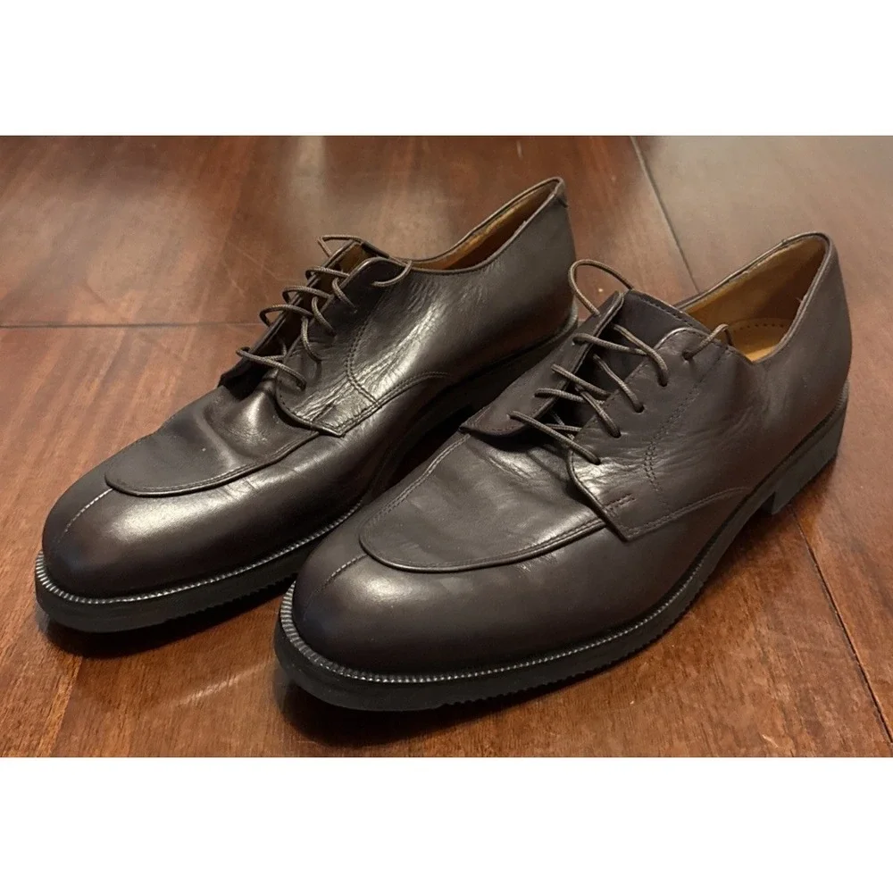 Cole Haan City Men's Oxford Dress‎ Shoes Brown Leather Size 10.5 D Made in India